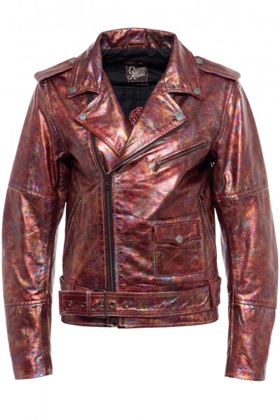 Queen Kerosin Bikerjacke "Blutrot"