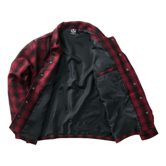 WCC  JACKET  WOOL LINED PLAID - RED/BLACK