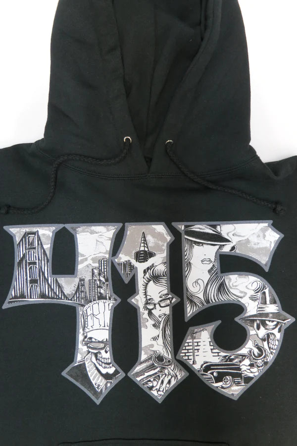 415 Clothing Frisco 415 Gangster Men's Hooded Sweatshirt