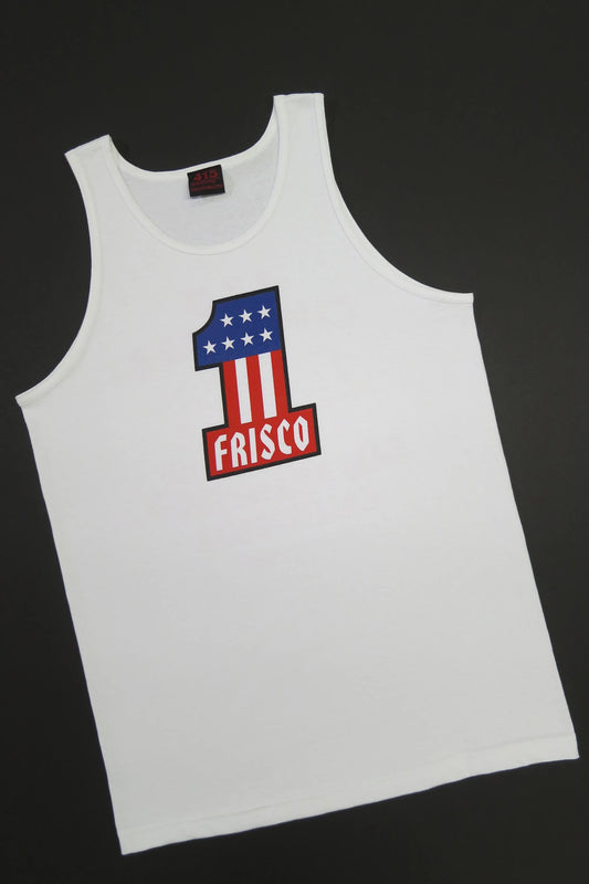 415 Clothing Frisco #1 Men's White Tank Top