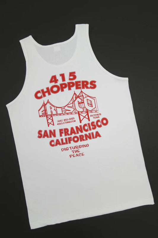 415 Clothing Frisco #1 Men's White Tank Top