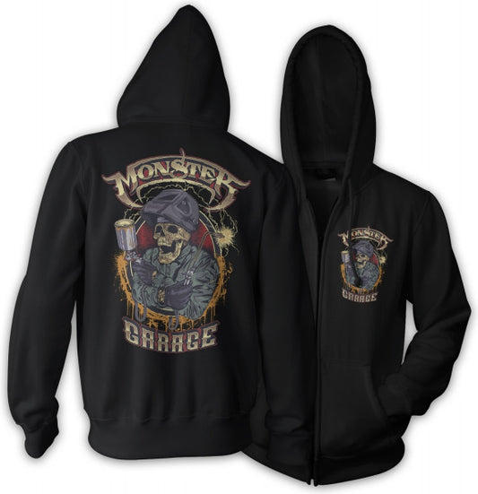 Monster Garage Hoodie Skellweld Black