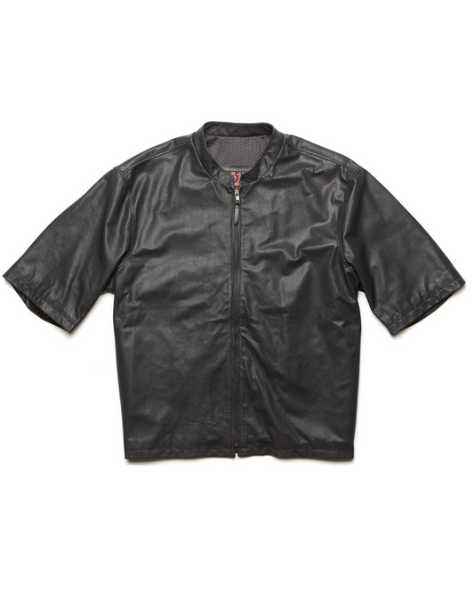 415 Leather Frisco Leather 3/4 Sleeve Jacket Perforated *HANDMADE*