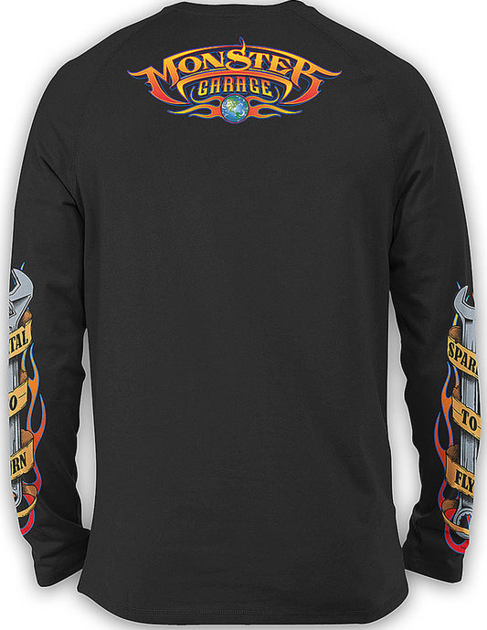 Monster Garage Sparks To Fly Langarmshirt