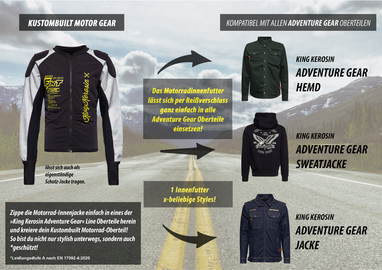 KK Kustombuilt "Motorgear Undershirt" Motorradunterwäsche