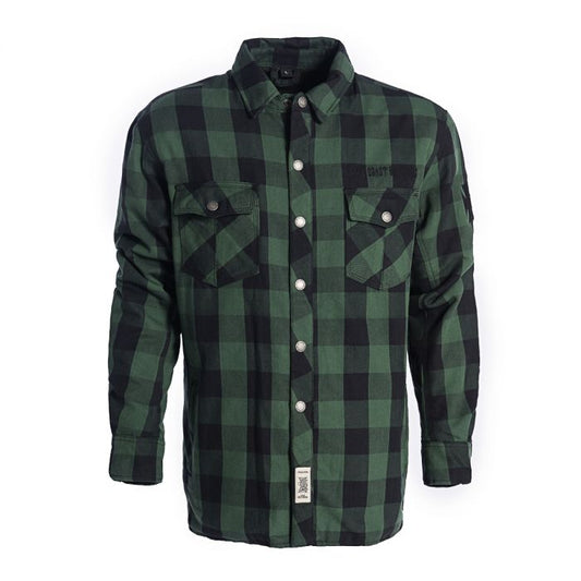 WCC Flannel Kevlar Riding Shirt "green/back"